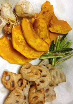 ガーリックオイルDE野菜の素揚げ-レシピのメイン写真