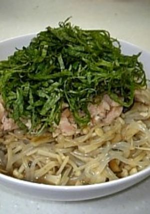 ツナ缶と青ジソの和風糸コンパスタ-レシピのメイン写真