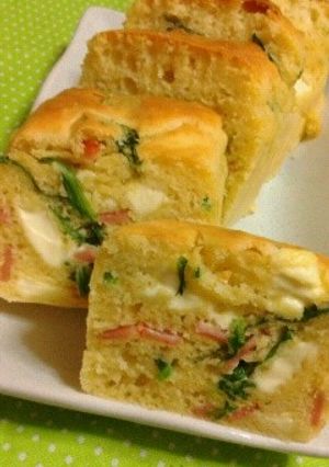 ほうれん草とクリームチーズのケークサレ★-レシピのメイン写真