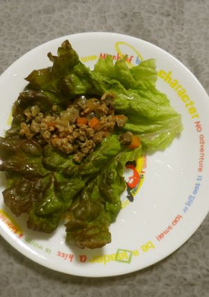 豚ミンチのレタス包み-レシピのメイン写真