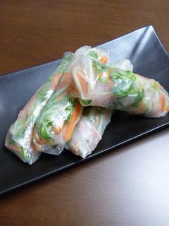 水菜とツナの生春巻き☆ -レシピのメイン写真