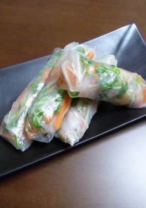 水菜とツナの生春巻き☆　-レシピのメイン写真