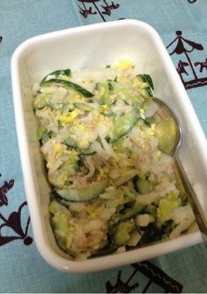 白菜ときゅうりとツナのサラダ-レシピのメイン写真