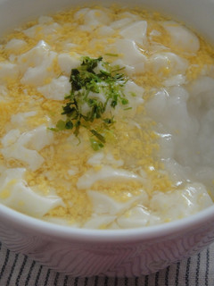 *離乳食中期*豆腐と卵のあんかけ丼-レシピのメイン写真