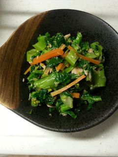 止まらない☆なばなとツナワカメの和え物-レシピのメイン写真