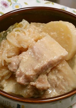 大根と豚バラの酒粕煮-レシピのメイン写真