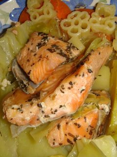 サーモンとキャベツの重ね煮-レシピのメイン写真