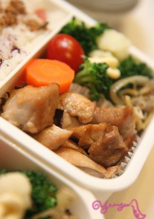 簡単お弁当*まぐろのにんにく醤油焼き-レシピのメイン写真