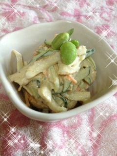 ちくわとキュウリのわさびマヨサラダ-レシピのメイン写真