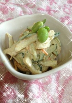 ちくわとキュウリのわさびマヨサラダ-レシピのメイン写真