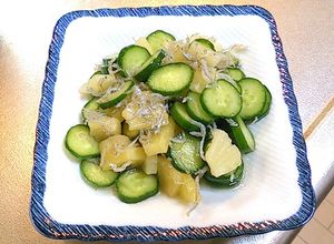 缶詰パイン胡瓜で美味しい☆簡単給食サラダ-レシピのメイン写真