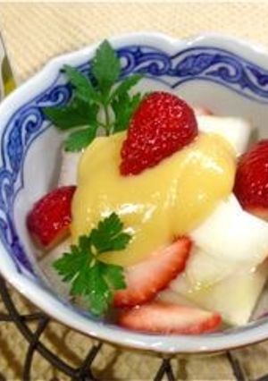 苺とうどの酢みそあえ-レシピのメイン写真