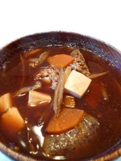 ごぼうと豆腐の味噌汁-レシピのメイン写真