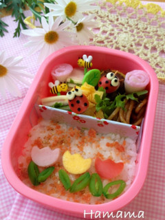簡単♪てんとう虫キャラ弁-レシピのメイン写真