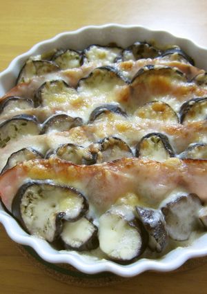なすとハムのチーズ焼き-レシピのメイン写真