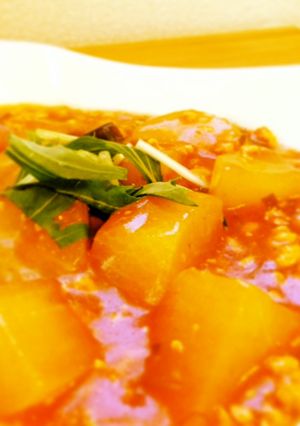 圧力鍋で時短☆あったか大根そぼろ煮-レシピのメイン写真