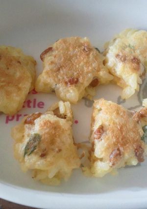 冷ごはんdeお好み焼き風☆チビッコにも♪-レシピのメイン写真