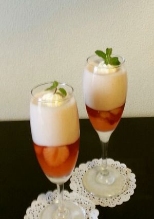 簡単いちごゼリー&ムース♪-レシピのメイン写真