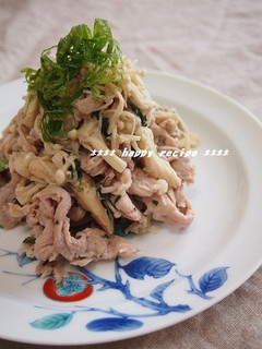柔らか豚肉とシャキシャキえのきの紫蘇炒め-レシピのメイン写真