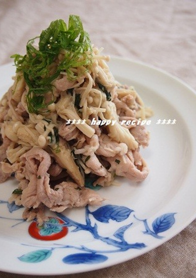 柔らか豚肉とシャキシャキえのきの紫蘇炒め-レシピのメイン写真