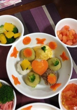 離乳食にも〜手づかみOKの簡単手毬-レシピのメイン写真