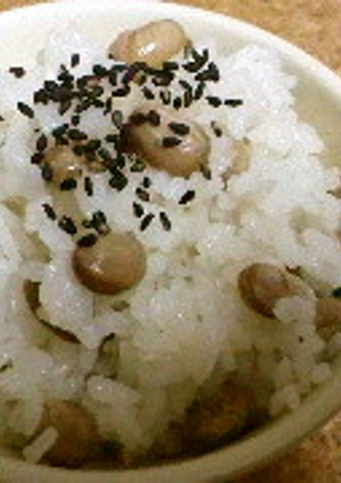 おこわ風節分豆ご飯-レシピのメイン写真