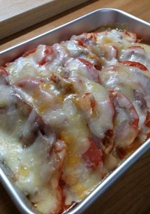 豚ばら肉とキムチのグラタン!-レシピのメイン写真