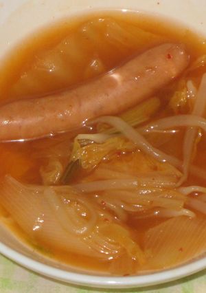 美味でピリ辛♥キムチ風スープ-レシピのメイン写真