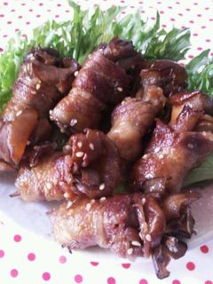 てり甘♪まいたけの豚肉巻き-レシピのメイン写真