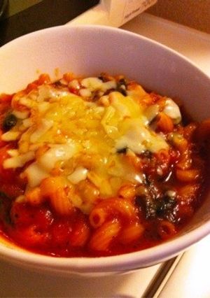 電子レンジ使用❤ラザニア風のマカロニ❤-レシピのメイン写真