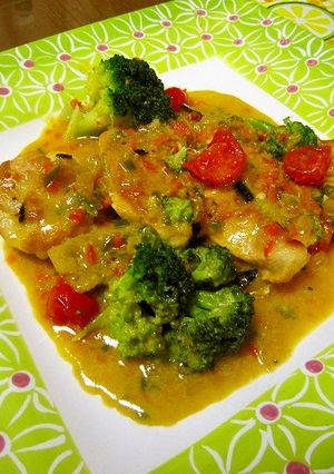 野菜も一杯♪カレー風味の鶏肉のクリーム煮-レシピのメイン写真