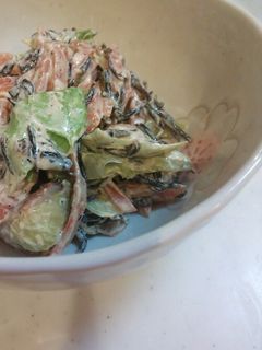 子供も大好き!!給食のひじきサラダ-レシピのメイン写真