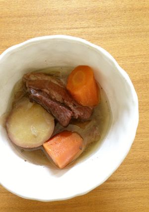 豚バラのはちみつ赤ワイン煮込み-レシピのメイン写真