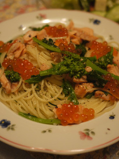 *菜の花とサーモンの春パスタ*-レシピのメイン写真
