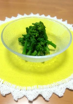 菜の花のおひたし-からし風味--レシピのメイン写真