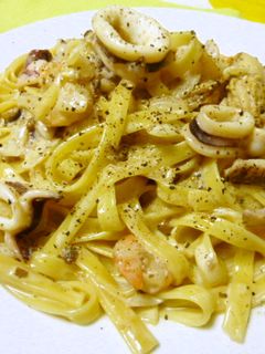 ♡シーフードのクリームパスタ♡-レシピのメイン写真