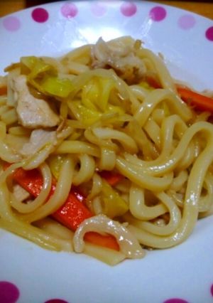 簡単Ж焼きうどん　ポン酢風味-レシピのメイン写真