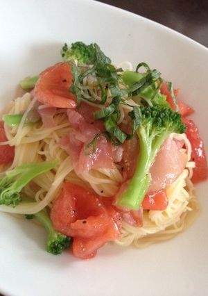 野菜たっぷり冷製パスタ-レシピのメイン写真