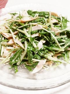 超簡単!水菜サラダ-レシピのメイン写真
