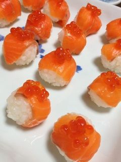 簡単手鞠寿司♪-レシピのメイン写真