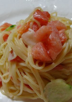 フレッシュトマトのスパゲティーニ♪♫♪-レシピのメイン写真