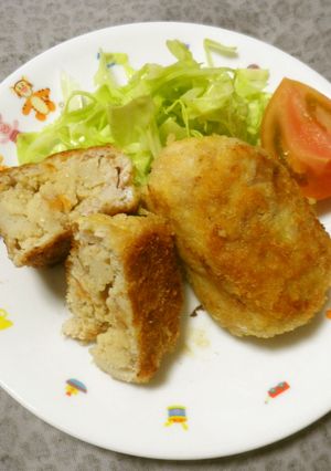 オカラの炊いたん、リメイク肉巻きコロッケ-レシピのメイン写真