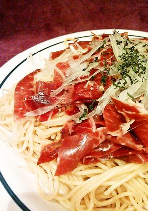 生ハムでぽんパスタ！-レシピのメイン写真