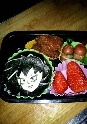 幼稚園弁当★ﾄﾞﾗｺﾞﾝﾎﾞ-ﾙ悟飯！-レシピのメイン写真