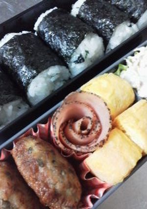 お弁当箱にハムバラを～ゴージャス版～-レシピのメイン写真