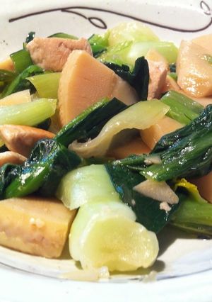 鶏肉×筍×ちんげん菜の中華炒め-レシピのメイン写真