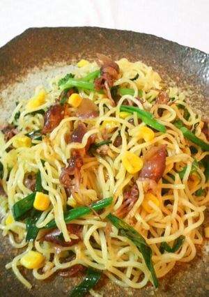 5分で!ホタルイカとネギの激ウマ焼きそば-レシピのメイン写真