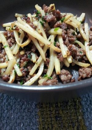 タケノコと豚のそぼろ-レシピのメイン写真