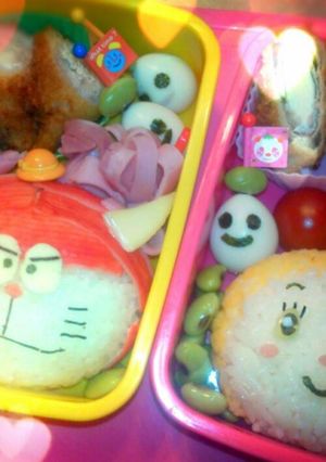 キャラ弁＊ドラミちゃん＆エル・マタドーラ-レシピのメイン写真