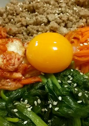めちゃうまひき肉ビビンバ丼-レシピのメイン写真